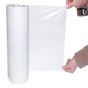 <span class=keywords><strong>Pellicola</strong></span> Termoadesiva <span class=keywords><strong>Impermeabile</strong></span> in PVC PET Rotolo Trasparente di Poliestere con Adesivo Termofusibile - Product Image 1