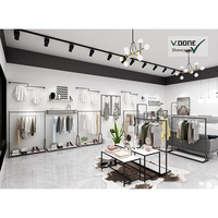 Armoire murale en bois avec éclairage LED Sac à main et portefeuille Présentoir de magasin pour la décoration de magasin et de magasin