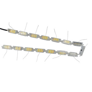 Luces diurnas para automóvil (DRL), luces de cristal en forma de lágrima, luces direccionales de doble color (blanco/amarillo), luces direccionales retráctiles - Product Image 4