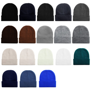 Pour la lumière noire plaque tricoté chapeau hommes femmes <span class=keywords><strong>bonnet</strong></span> blanc froid Fluorescent couleur acrylique tissu commun - Product Image 3