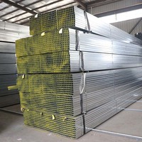 Tubo de Acero Cuadrado Galvanizado de 38x75 al por Mayor, Técnica ERW, Certificado CE, para Aplicaciones Estructurales, Longitud de 12 m