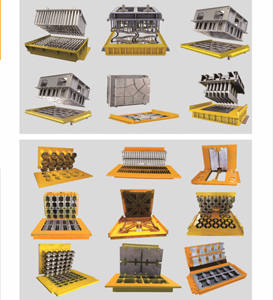 آلة بناء كتل الخرسانة المجوفة قالب سيليكون لطوب الجدار الخرساني - Product Image 6