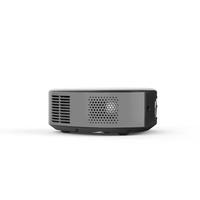 Mini projecteur de cinéma maison portable, couleur noire, 250 lumens ANSI, mise au point automatique, projecteur intelligent Android 9.0 LCD