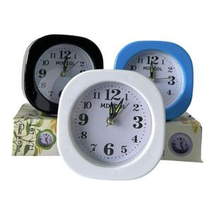 Wall <b>Clocks</b> Square Analog <b>Clock</b> White Black Blue Color Options For Home Office Decor - Product Image 1
