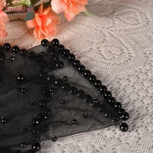 <span class=keywords><strong>Voile</strong></span> court YouLaPan VA10 monocouche noir tendance avec embellissements de perles, <span class=keywords><strong>mini</strong></span>-<span class=keywords><strong>voile</strong></span> mystérieux pour cocktail - Product Image 6