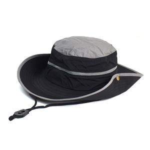 Style de caractère séchage rapide large bord randonnée chapeau unisexe pêche en plein air Trekking Jungle parasol Protection solaire maille tissu 100% - Product Image 6