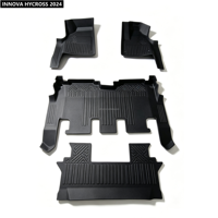Tapis de sol de voiture universels 5D en TPE, imperméables, résistants à la saleté, antidérapants, faciles à nettoyer, protecteurs pour INNOVA HYCROSS 2024