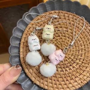 <b>Cartoon</b> Western Highland Phone Keychain Sweet Resin Puppy Keychain for Girls Student <b>Backpack</b> Hanging Accessories - Product Image 1