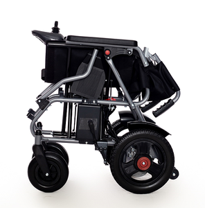 كرسي متحرك كهربائي حديدي وصديقـ] مع محرك ، مكابح أوتوماتيكية ، وآلية قابلة للطي بسيطة - Product Image 5
