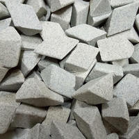 Bloc de meulage en alumine marron, abrasif pour polissage et sablage, 17x17mm, triangle oblique LYH-GY1 53-64HRC