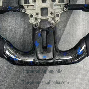 Hot New Product Forged Carbon Fiber Perforated Leather Steering <b>Wheel</b> for Ford Mustang Car Steering <b>Wheel</b> - Product Image 2