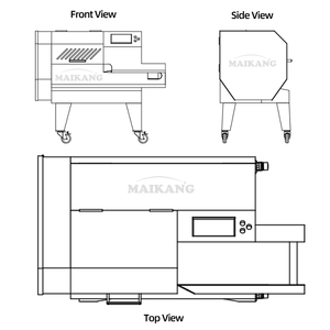 Máquina Cortadora Multifuncional de <span class=keywords><strong>Hojas</strong></span> y Raíces Modelo-200, Cortadora Comercial de Cebolla, Ajo y Puerro - Product Image 2