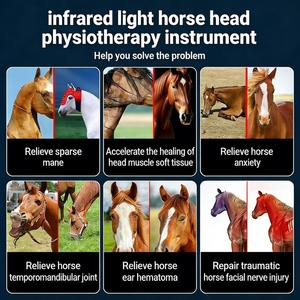 Thérapie par lumière rouge pour chevaux, appareil de physiothérapie infrarouge pour la tête du cheval avec 660nm-850nm, 155 LED, pour soulager la douleur et l'anxiété - Product Image 3