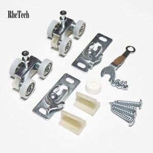 WEKIS Directo de Fábrica, Sistema de Riel Deslizante Estándar Plateado de 3 Ruedas para Puertas Colgantes, Puertas Correderas Empotradas y Puertas de Garaje - Product Image 4