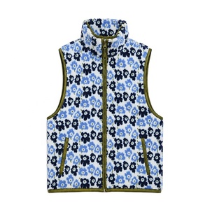 <span class=keywords><strong>Chaleco</strong></span> de Forro Polar Sherpa para <span class=keywords><strong>Mujer</strong></span> al por Mayor, sin Mangas, con Estampado Personalizado, Corto, de Jacquard, para Invierno, Abrigo Cálido de Moda Tipo <span class=keywords><strong>Teddy</strong></span> - Product Image 1