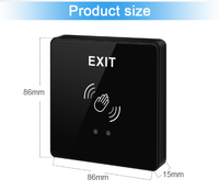 Bouton de sortie infrarouge sans contact Secukey pour extérieur, étanche IP66, interrupteur de déverrouillage de serrure de porte IR, temporisation 5s/10s, contrôle d'accès