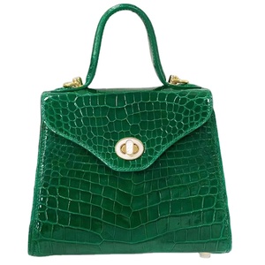 Bolso de cuero de <span class=keywords><strong>cocodrilo</strong></span> de <span class=keywords><strong>Nilo</strong></span> genuino de alta calidad de lujo bolso de cuero cruzado de hombro de <span class=keywords><strong>cocodrilo</strong></span> para mujer - Product Image 1