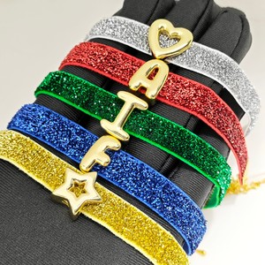 Nuovo Arrivo Braccialetto Regolabile in Corda Intrecciata Multicolore con Lettere Placcate <span class=keywords><strong>Oro</strong></span> 18k - Product Image 5