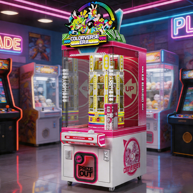 YPfuns 110V/220V-Compatible Coin-Operated Claw Crane Arcade Machine Children's English-Speaking Customizable Size Metal Acrylic