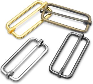 Coobigo Pack Inch Metal Tri Glide <b>Slides</b> Bag Adjuster Strap Clip Slider Adjustable Buckles For Gym Shoulder Handbag Nylon Webbin - Product Image 1