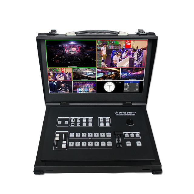 DeviceWell HDS9106 6-Channel HD Video Switcher 4-Channels Broadcast SDI 2-Channels Six Video Signals for Broadcast Video