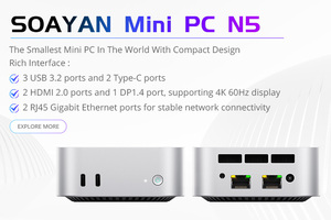 Mini PC de bajo precio para mostrador de caja, 24/7, mini PC de escritorio en línea para espacios <span class=keywords><strong>pequeños</strong></span>, <span class=keywords><strong>CPU</strong></span> Intel N95, 12GB LP DDR5 RAM, wifi 5, para Windows 11 - Product Image 4