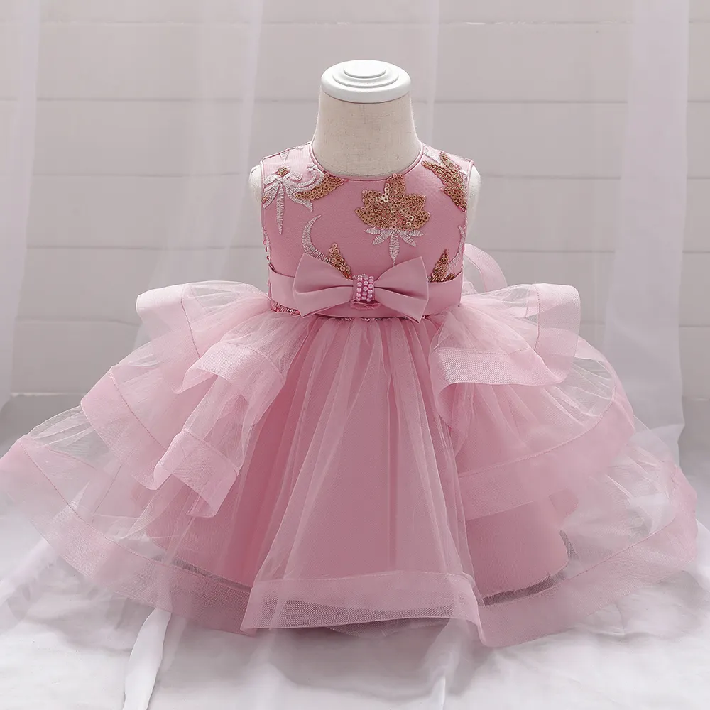 MQATZ Kinder New Princess Kleider Big Bow Kinder Kostüm Baby Party Ballkleid L1929XZ