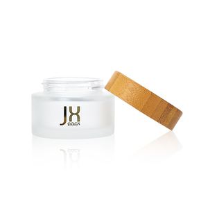 Frasco de vidrio con tapa de madera de bambú, frasco de vidrio de lujo, 30g, 50g, 20ml - Product Image 6