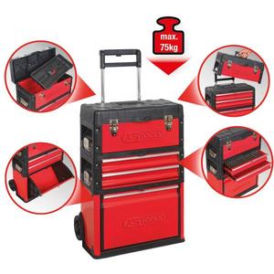 KS TOOLS-Caja de herramientas de chapa de acero de plástico móvil 850,0340-EAN 4042146494431 TALLERES RODANTES CAMIONES DE MANO Y CARROS UTILITARIOS - Product Image 2