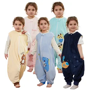 Michley estate nuova borsa senza maniche per bambini tuta ragazzo ragazza vestiti Casual stampa cartoni animati pigiama per bambini