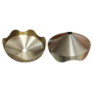 Maßgefertigte Messing-Lampenschirm-Hüllen Zubehör Aluminium-Lampenschirm Halbkreisförmiger Lampenschirm Metallblechverarbeitung - Product Image 4