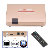 Convertidor de RF a HDMI, Coaxial Compuesto RCA a HD 1080P con Control Remoto para VCR, HDTV y Monitor