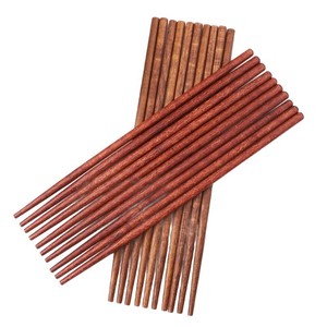Imitation Red Sandalwood 10-Pair Pack of <b>Nan</b> Bamboo Disposable Chopsticks for Catering and Commercial Use, Natural Wholesale, - Product Image 2