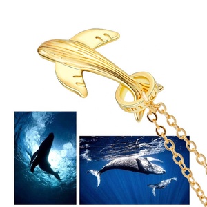 Set di Collane Uniche per Coppie e <span class=keywords><strong>Migliori</strong></span> Amici, Ciondolo a Forma di Balena 52 Hz, Regalo Misterioso per Anima Gemella - Product Image 3