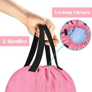 Bolsa de lavandería de viaje Bolsa de ropa sucia con asas Bolsas de lavandería pequeñas plegables para viajar - Product Image 2