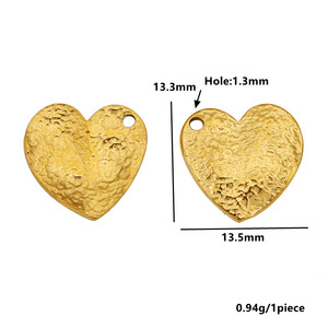 Colgante de acero inoxidable chapado en oro de 18 quilates con formas mixtas para la fabricación de collares, accesorios de joyería DIY, venta al por mayor - Product Image 3