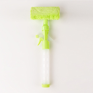 Limpiador de ventanas de doble cara con pulverizador y almohadilla de microfibra sin rayas para herramientas de limpieza de vidrios - Product Image 1