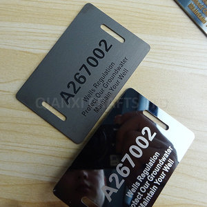 Etiquetas Metálicas, Etiquetas de Acero Inoxidable, Placas de Identificación de Aluminio Anodizado con Orificios, Etiquetas Personalizadas - Product Image 3