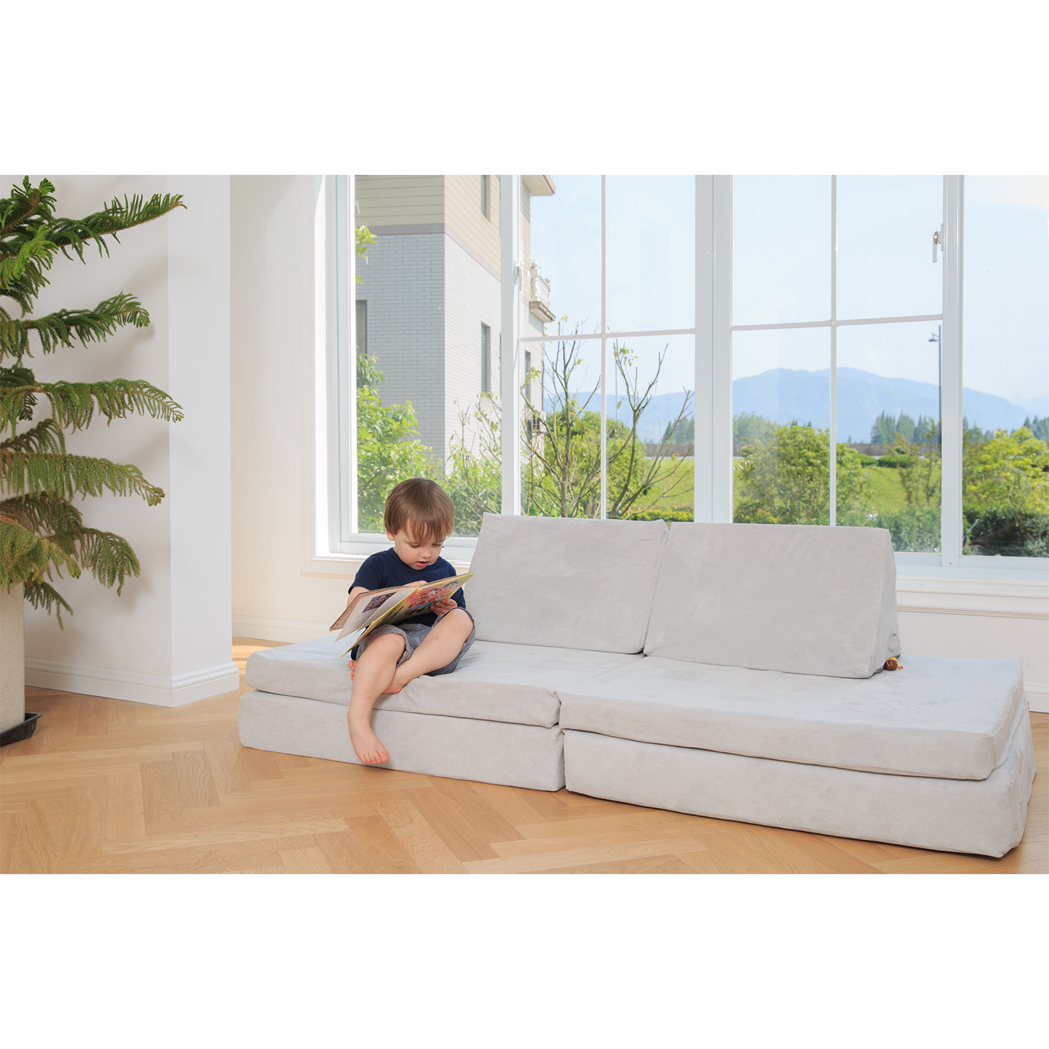 Unique Design Foldable Exercise Creativity & Intelligence Couch Living Room Multi-functional Kid Play Sofa