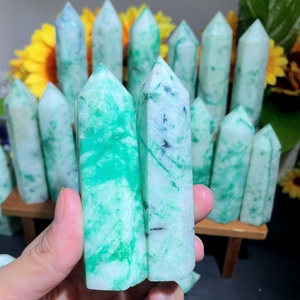 Obelisco de Cristal de Pino Fénix al por Mayor, Torre Individual de Cuarzo <span class=keywords><strong>Crisocola</strong></span>, Piedra Curativa Reiki, Decoración para el Hogar y Escritorio, Regalo - Product Image 2