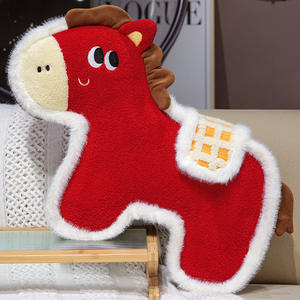 Peluche Mascotte du Nouvel An Chinois Style National An de l'Âne, Coussin en Velours Rembourré en Coton PP, Décoration de Salon, Cadeau pour Amis - Product Image 3