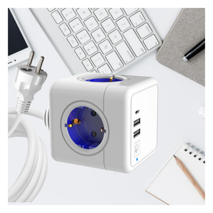 Russia Hot Selling Extension 1.5 m Cable Desktop Outlets with <b>Switch</b> 2 <b>USB</b> a 1 TYPE C Power Cube Sockets - Product Image 1