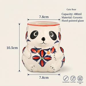 Mug Tiki Hawaïen en Céramique 500 ml avec Logo Personnalisé – Design Créatif Moderne pour Café, <span class=keywords><strong>Bière</strong></span>, Bar, Maison, Café, Restaurant, Fête, Cadeau - Product Image 6