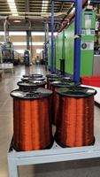 Fil de cuivre émaillé rond massif à prix d'usine en promotion pour bobine de moteur et transformateur, tailles personnalisées AWG SWG