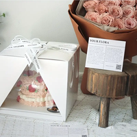Boîtes à Gâteaux en Papier de Luxe pour Mariage, Vente en Gros, 10 Pouces, Boîtes à Gâteaux Transparentes de 10 Pouces avec Fenêtre