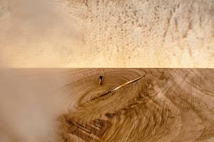 Luminaire en bois moderne fabriqué à la main applique murale en chêne linéaire Design minimaliste pour couloir salon décor à la fois carré ovale - Product Image 2