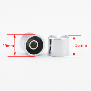 BES inteligentes tapa 6mm medio eje 19mm diámetro alta 16 mando giratorio CD raya: aluminio tapa de pomo de plástico - Product Image 4