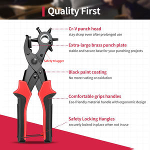 เข็มขัดผ้าคอปกหนังแบบมีรูสำหรับเจาะ - Product Image 5