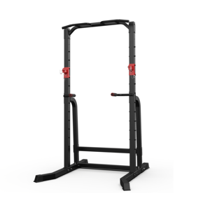 Gimnasio en casa Equipo de fitness comercial Equipo de elevación Barbell Stand Squat Rack Power Cage con J-Hooks <span class=keywords><strong>Smith</strong></span> Machine - Product Image 1