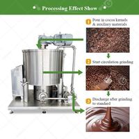 Broyeur à billes vertical continu de laboratoire pour chocolat, capacité 100 kg - 500 kg, pour raffinage du chocolat
